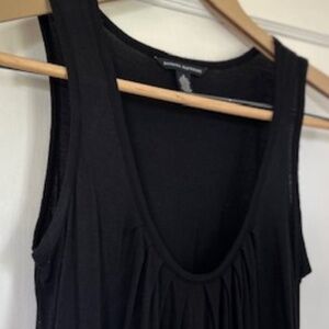 Banana Republic Black Basic Deep V-Neck Sleeveless Cinch SideTank Top Blouse
